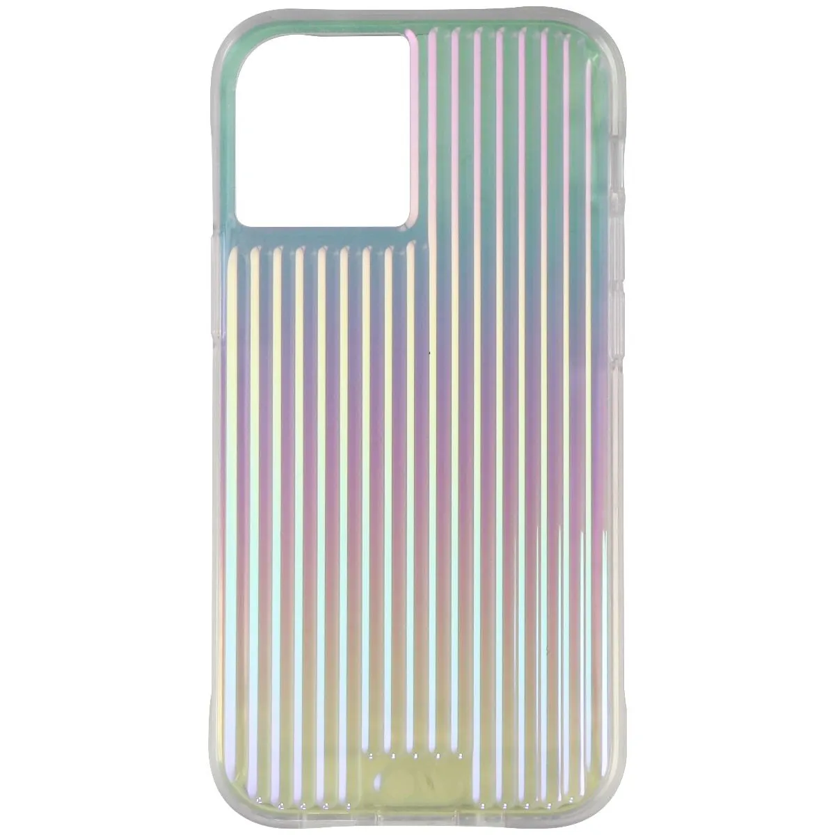 Durable Surface Durable Shell Case-Mate Tough Groove Series Case for Apple iPhone 12 mini - Iridescent Groove