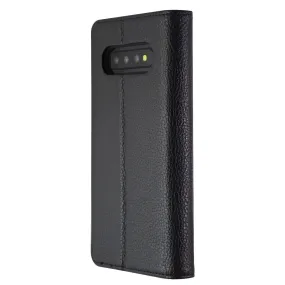 Case-Mate Wallet Folio Phone Case for Samsung Galaxy S10  (Plus) - Black Leather Portable Accessory