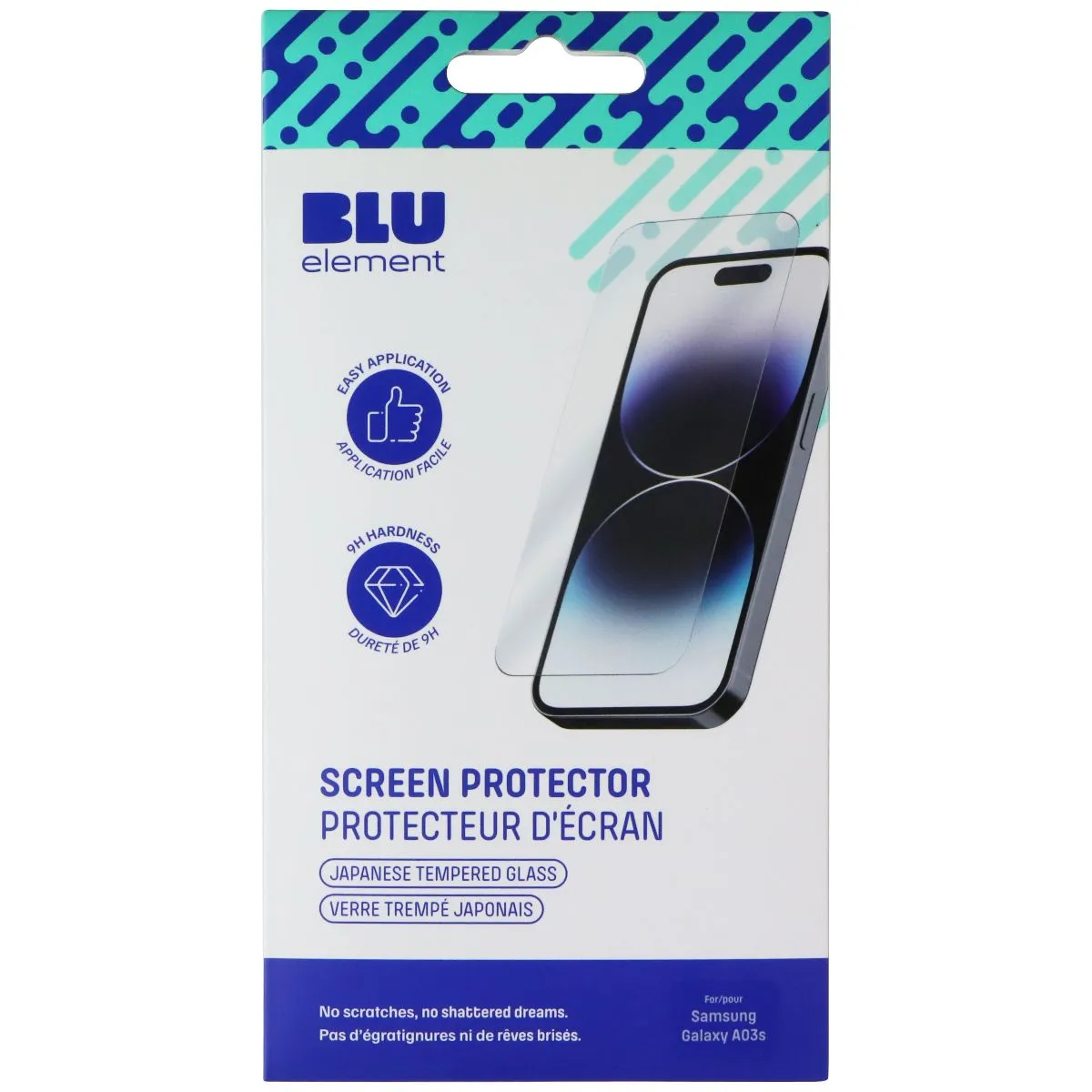 Mobile Screen Guard Plus Nano Guard Coating Blu Element Tempered Glass Screen Protector for Samsung Galaxy A03s