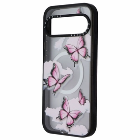 CASETiFY Impact Magnetic Case for Google Pixel 9 Pro XL - Pink Butterfly Polished Detail Edge