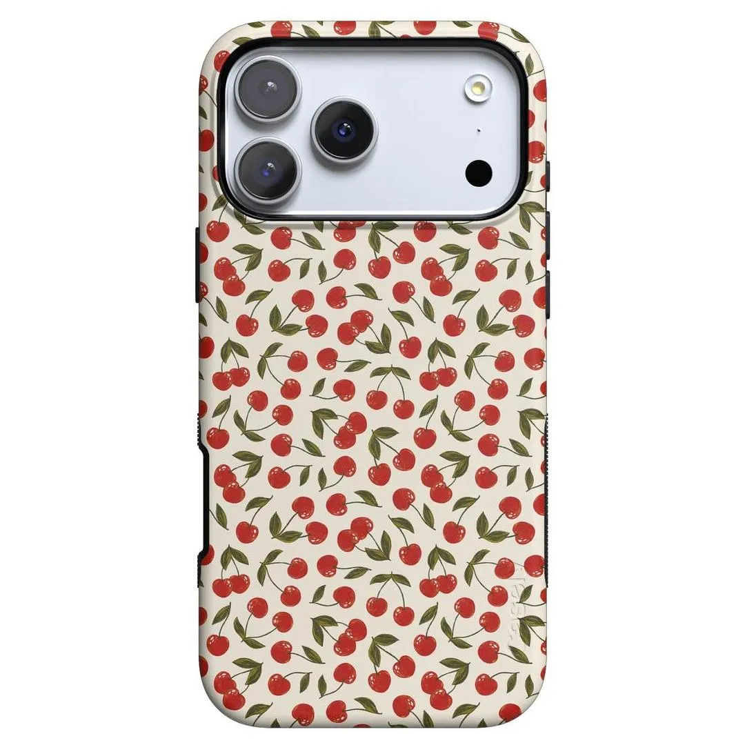 Durable Texture Finish Cherry on Top | Red Cherries Case
