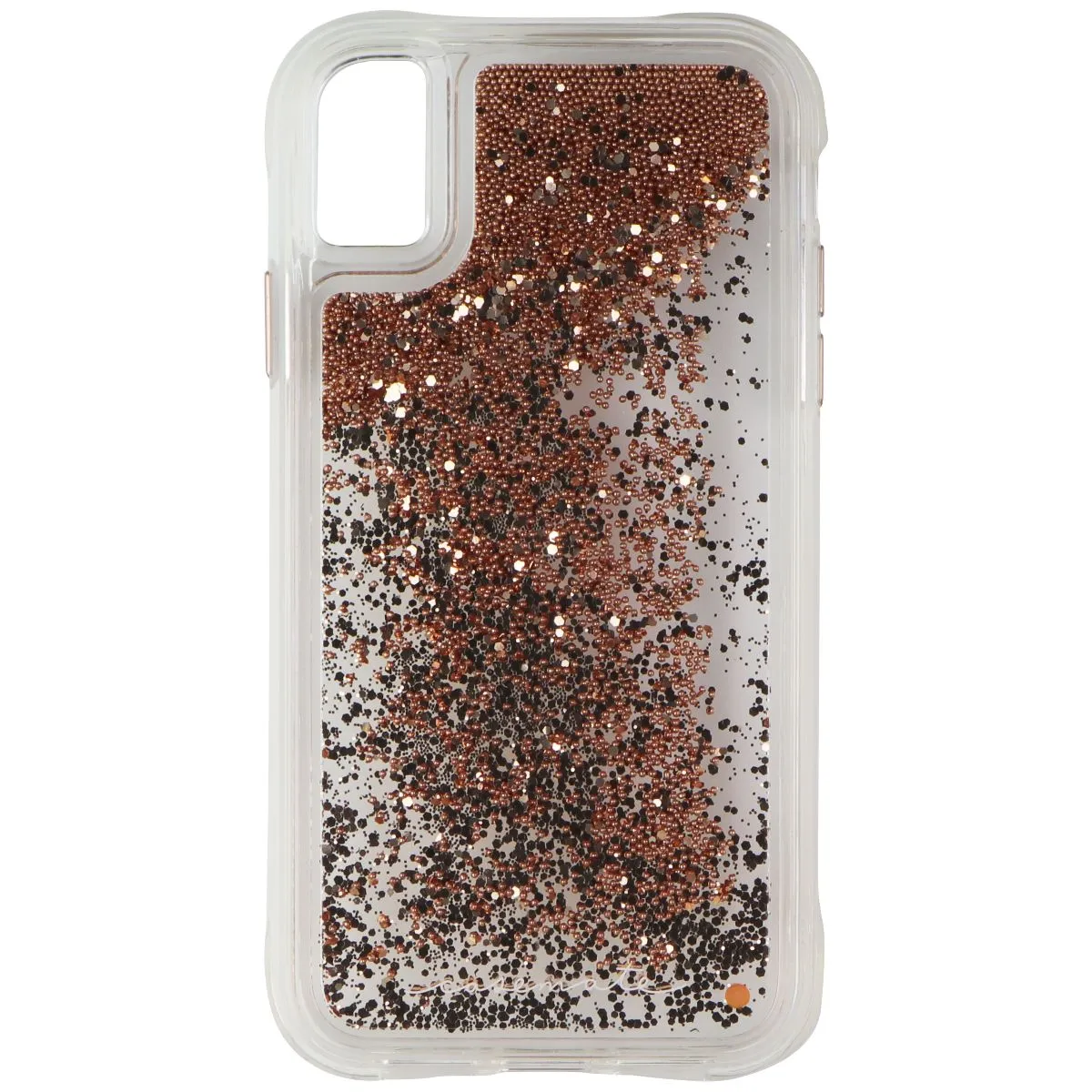 Case-Mate Waterfall Series Liquid Glitter Case for Apple iPhone XR - Gold Hand Friendly Premium Quality