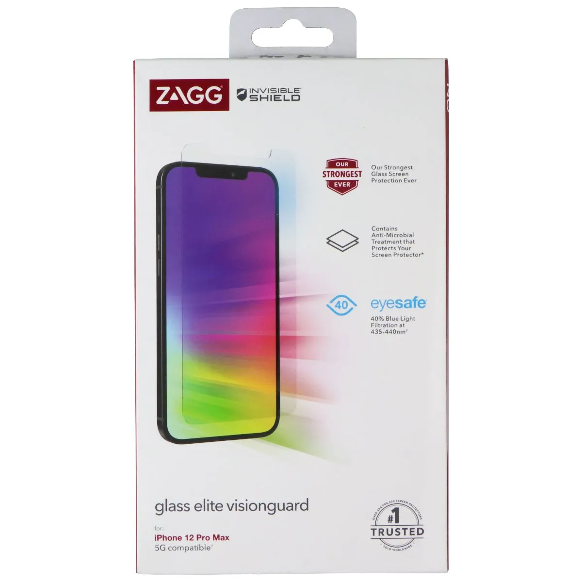 ZAGG Invisible Shield Glass Elite VisionGuard for Apple iPhone 12 Pro Max Touch Precision Plus