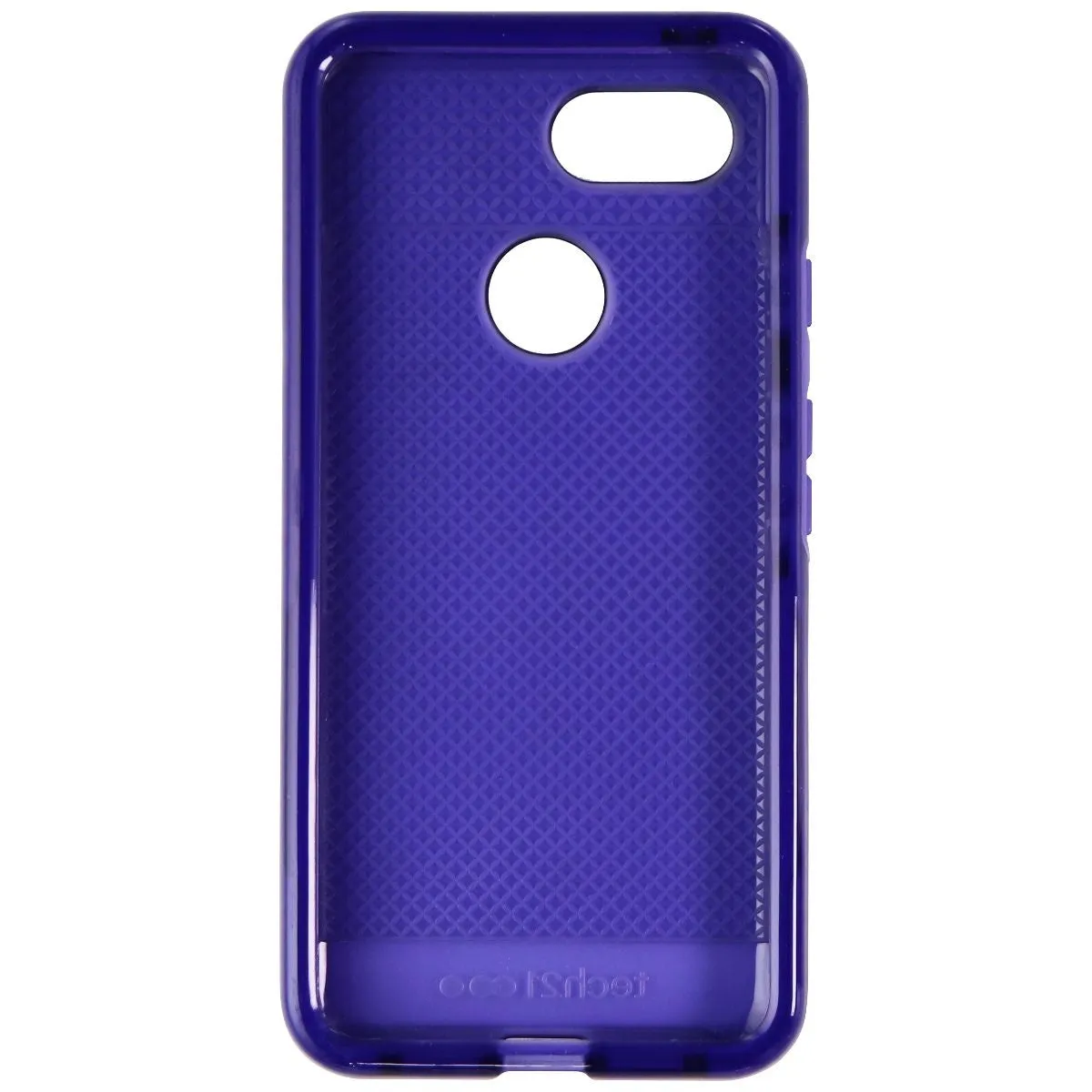 Tech21 Evo Check Series Gel Case for Google Pixel 3 - Ultra Violet Purple Everyday Use Hybrid Material