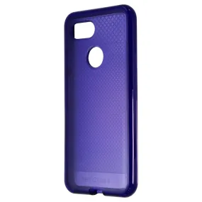 Tech21 Evo Check Series Gel Case for Google Pixel 3 - Ultra Violet Purple Rugged Pattern Design