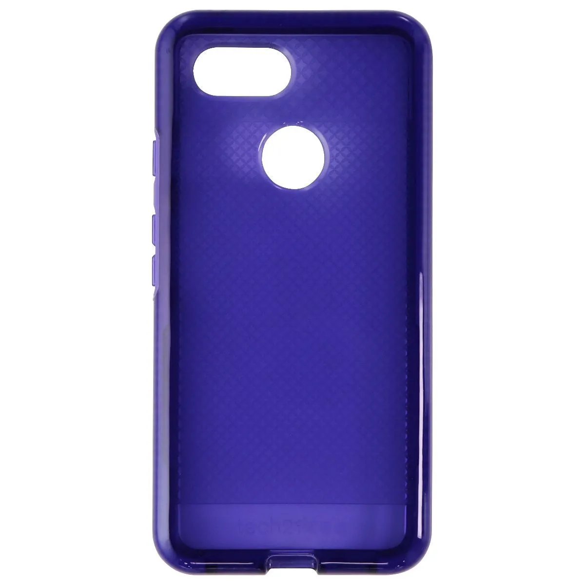 Tech21 Evo Check Series Gel Case for Google Pixel 3 - Ultra Violet Purple Minimal Texture Matte Coating
