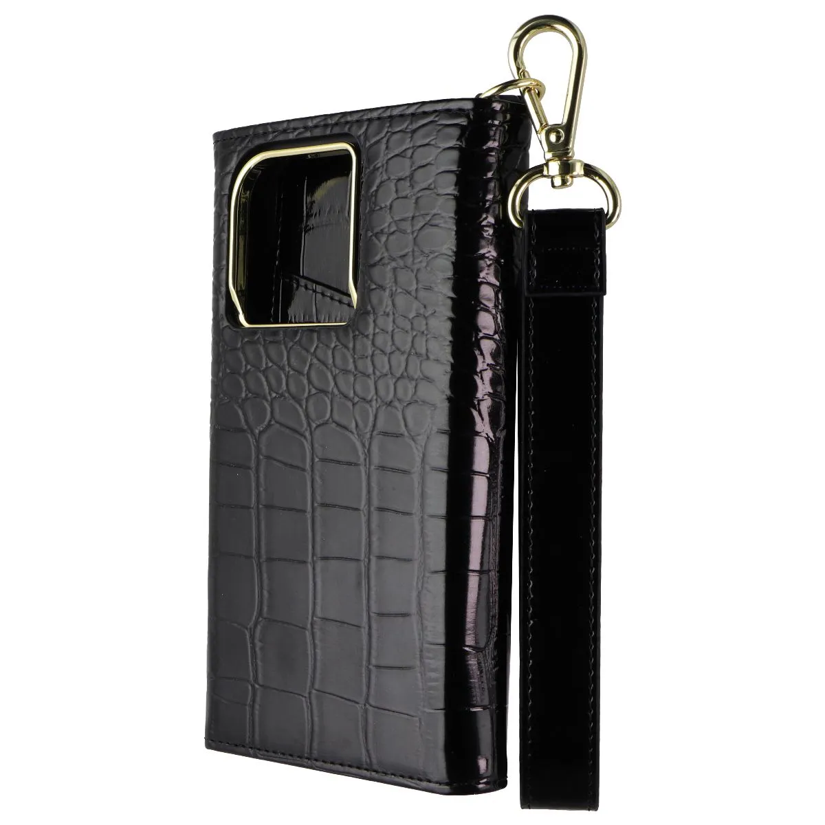 Soft Feelings Elizabeth James Wristlet Folio for MagSafe for Apple iPhone 15 Pro - Black Croc