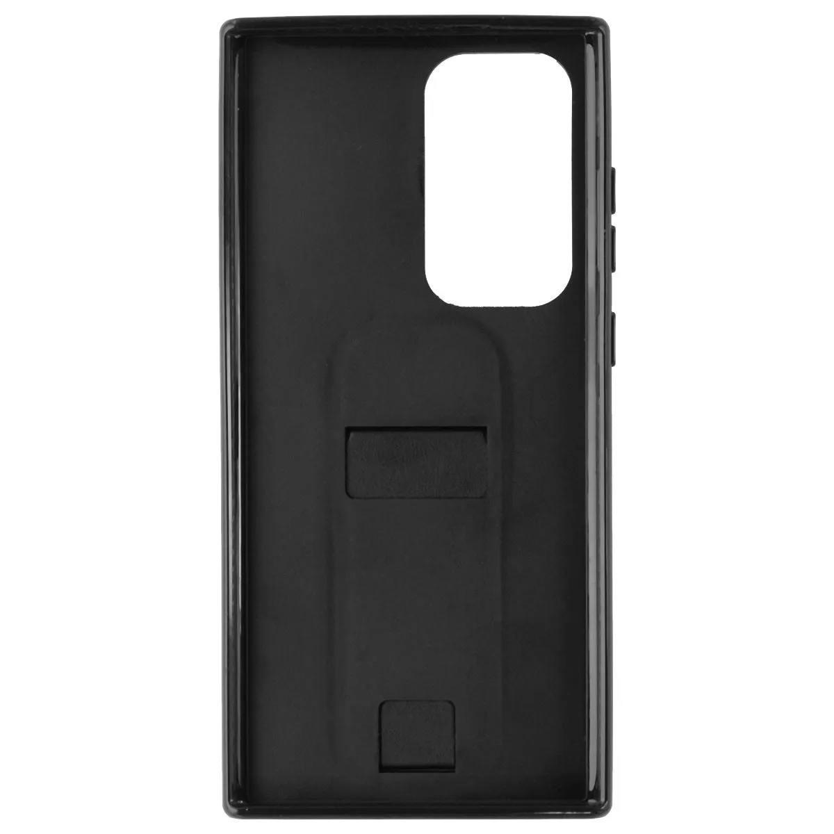 CLCKR Stand & Grip Case for Samsung Galaxy S23 Ultra - Black Minimal Look