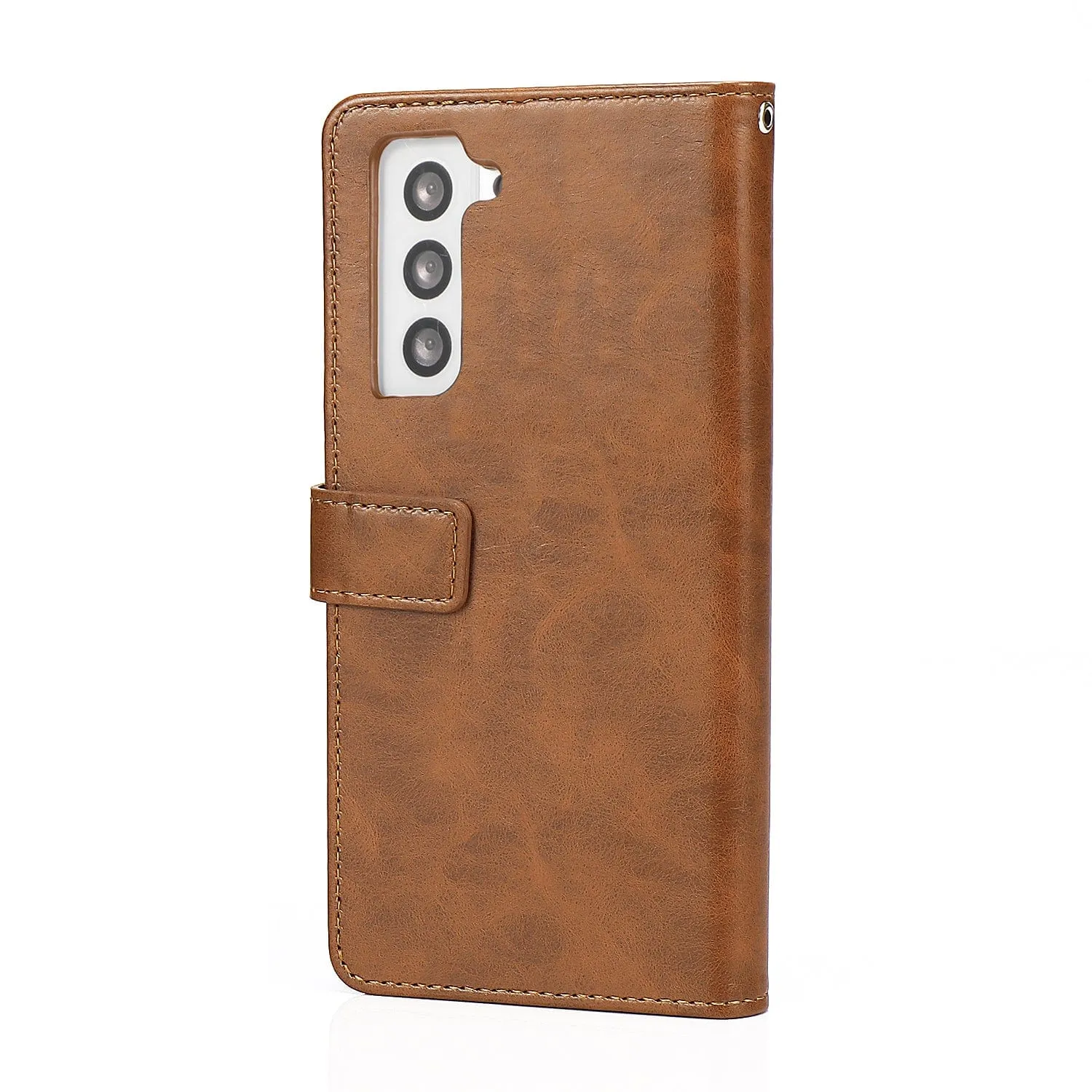 Indy Series Genuine Leather Wallet Case - Samsung Galaxy S23 Soft Finish Compact Texture Layer