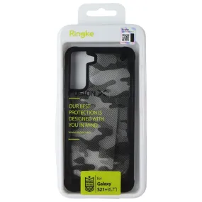 Durable Frame Minimal Aesthetic Touch Ringke Fusion X Series Case for Samsung Galaxy S21  (Plus) - Black Camo