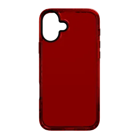 Clear Finish Premium Material Slim TPU Case for Apple iPhone 16 Plus | Lava Red | Altitude Series