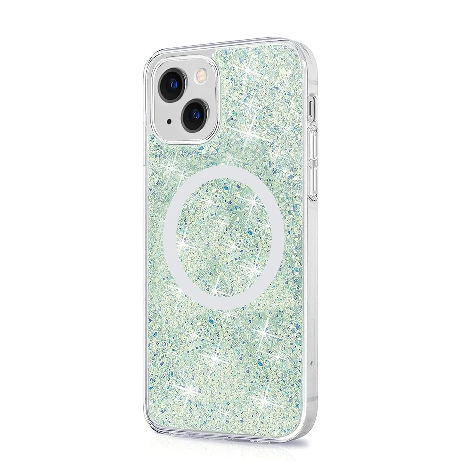 Premium Detail Finish Trendy Finish Clear Sparkle Case with MagSafe - iPhone 13 mini