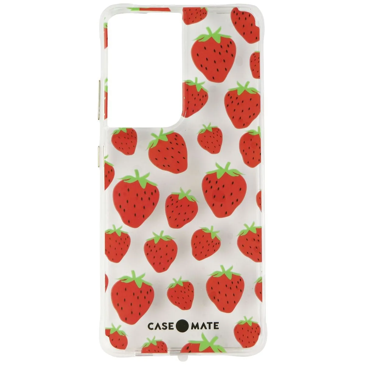 Fashion Design Case-Mate Prints Series Case for Samsung Galaxy S21 Ultra 5G - Strawberry Jam