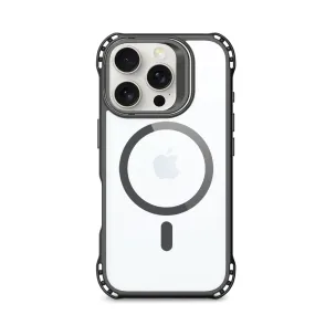 Creative Pattern Stylish Texture iPhone 16 Pro Max Clear Kickstand Case - Anti-Slip, Rugged, MagSafe | Venture Series