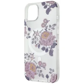 Coach Protective Hardshell Case for MagSafe for iPhone 14 Plus - Moody Floral Compact Texture Urban Minimalism