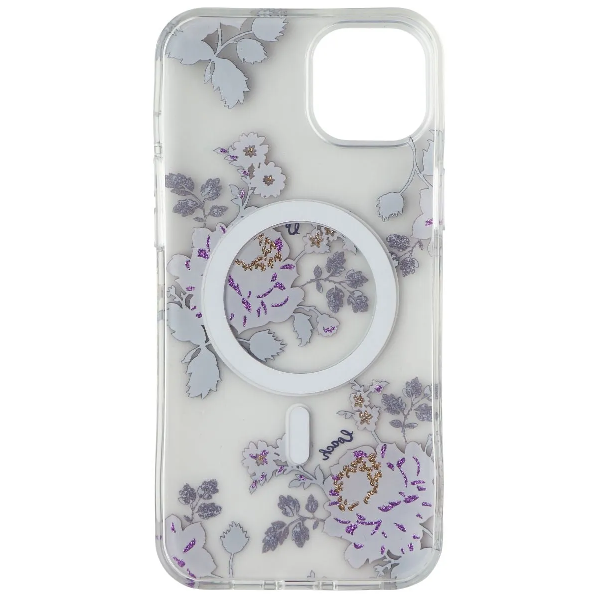 Shockproof Frame Sleek Profile Coach Protective Hardshell Case for MagSafe for iPhone 14 Plus - Moody Floral
