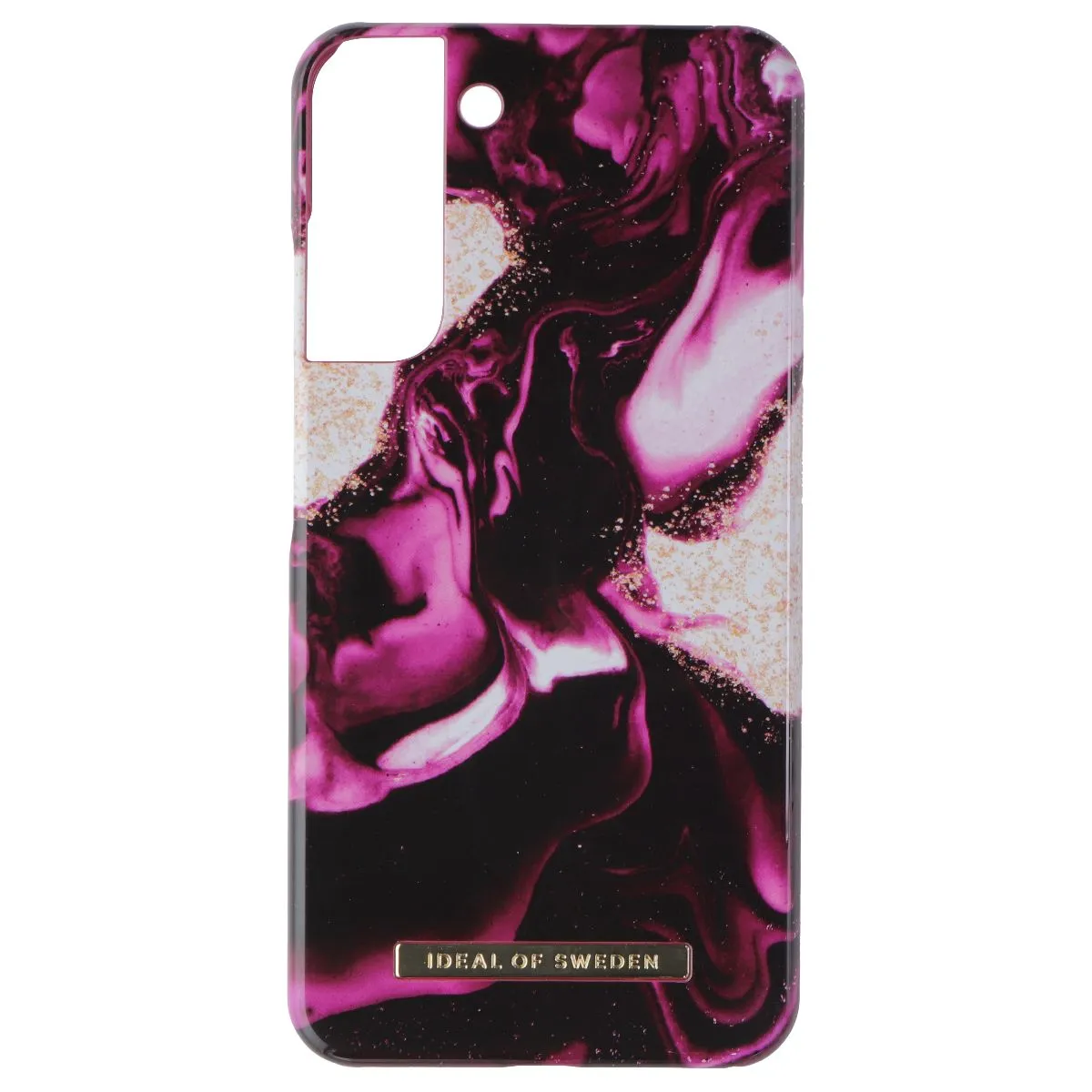 iDeal of Sweden Hard Case for Samsung Galaxy (S22 ) - Golden Ruby Marble Sleek Feel