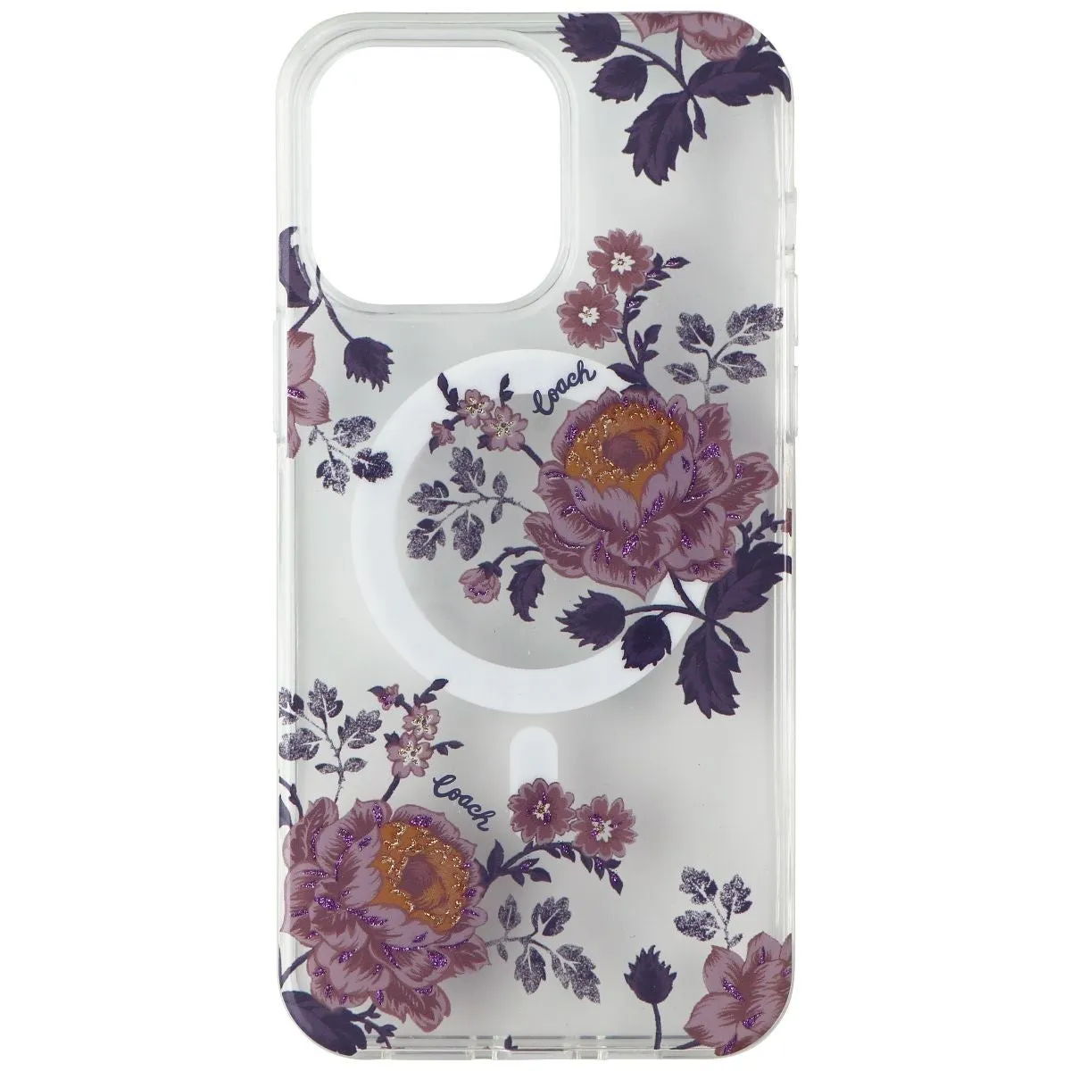 Coach Protective Case for MagSafe for iPhone 14 Pro Max - Moody Floral / Purple Portable Accessory