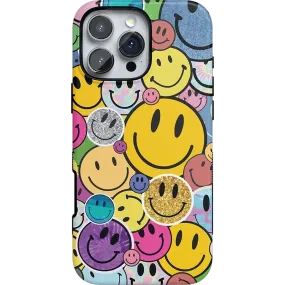 Polished Finish Practical Look All Smiles | Smiley Face Sticker Case
