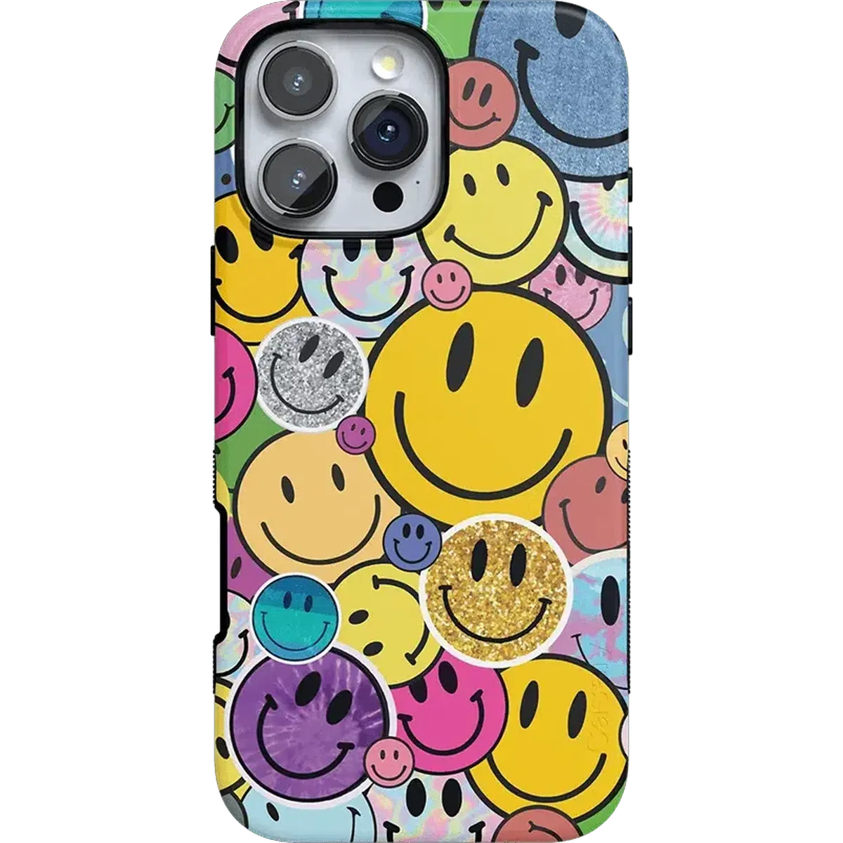 Polished Finish Practical Look All Smiles | Smiley Face Sticker Case