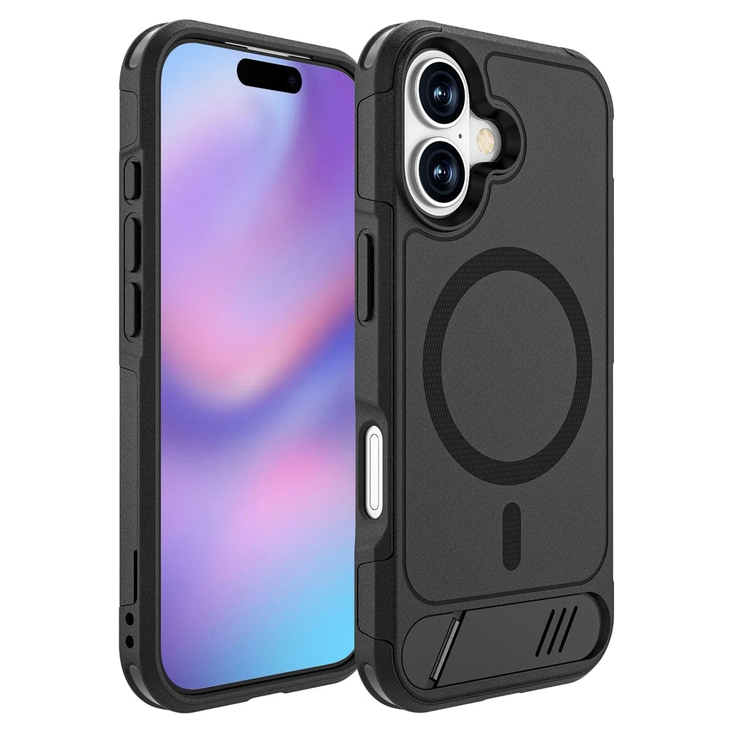 Protective Material Modern Pattern Layer iPhone 17 Case - Kickstand, Durable and MagSafe | Venture Series