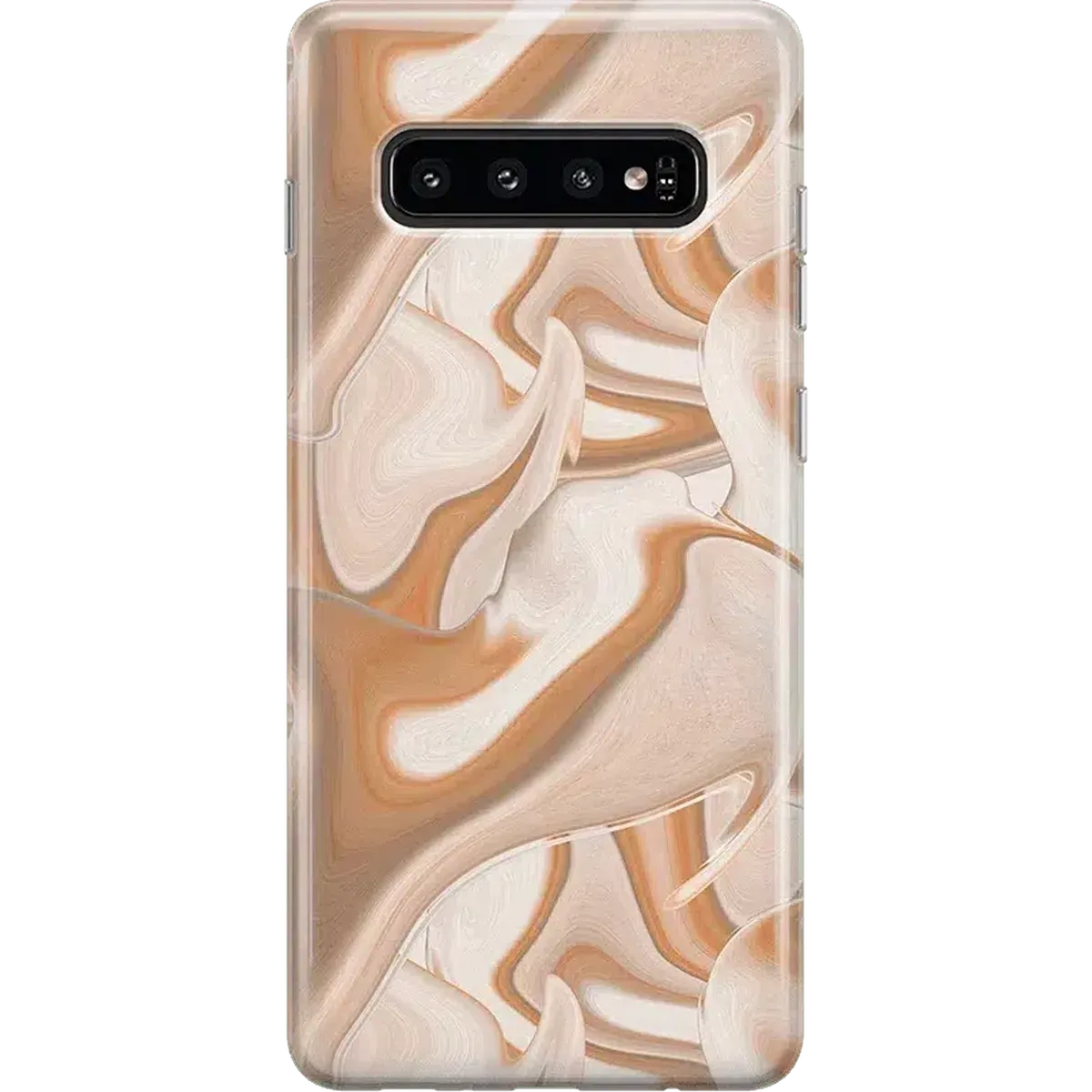 Caramel Delight | Marble Swirl Samsung Case Vivid Pattern