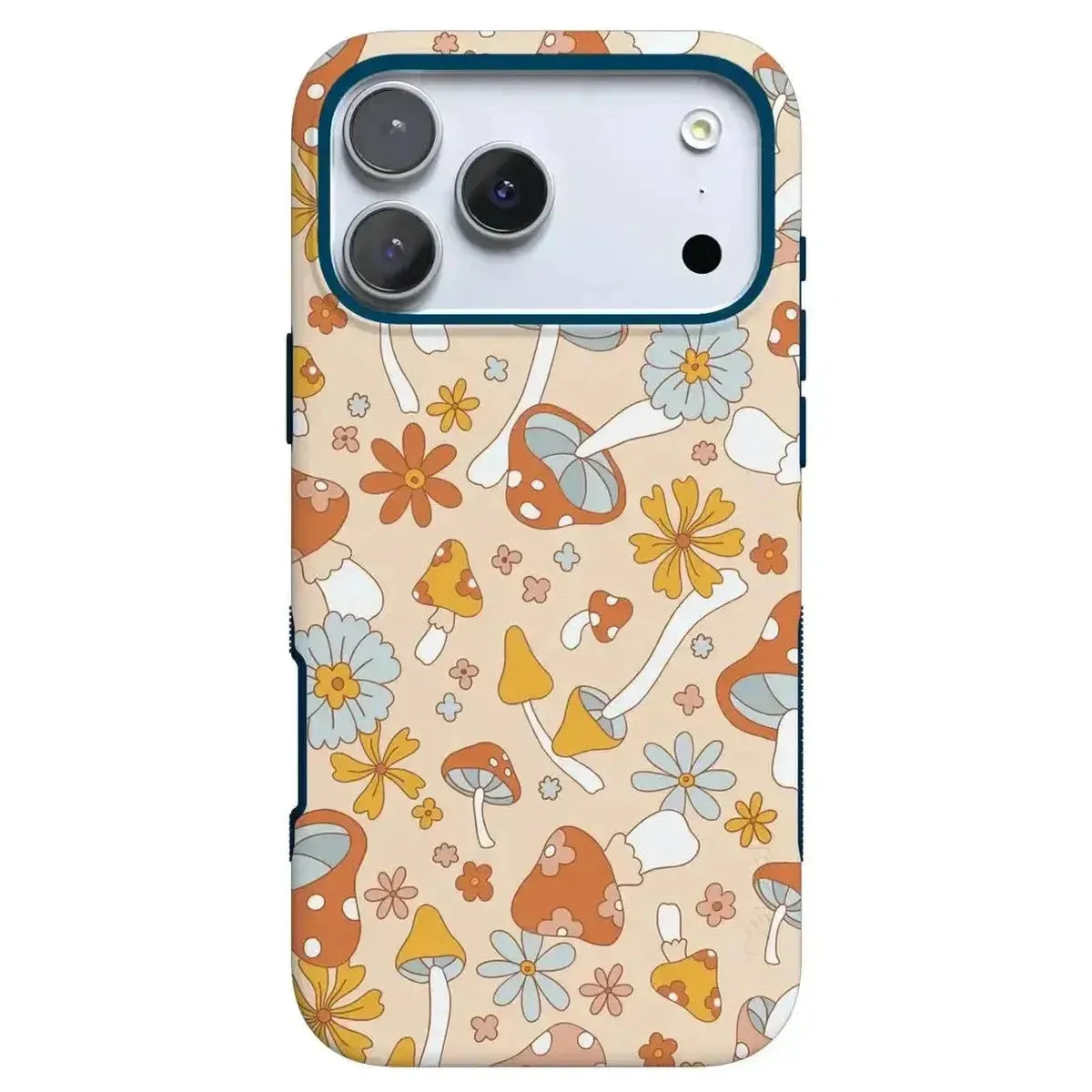 Luxury Layer Texture Mushroom Magic | Retro Floral Case