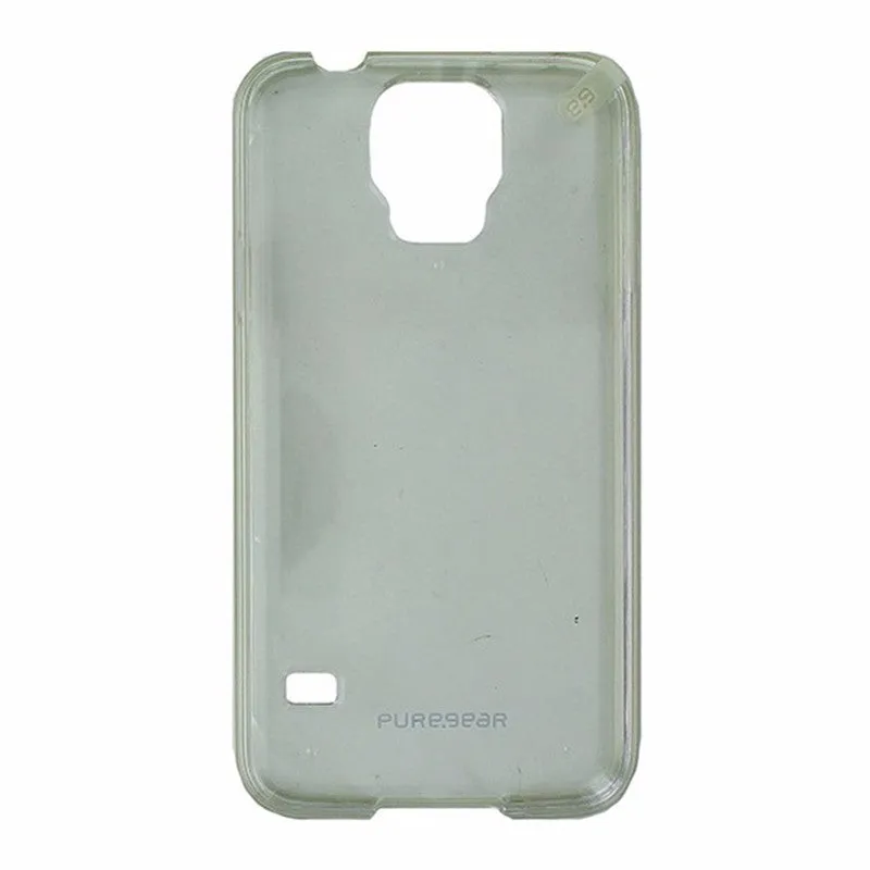 Hybrid Surface Layer PureGear Slim Hard Case for Samsung Galaxy S5 - Clear / White Trim