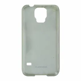Hybrid Surface Layer PureGear Slim Hard Case for Samsung Galaxy S5 - Clear / White Trim