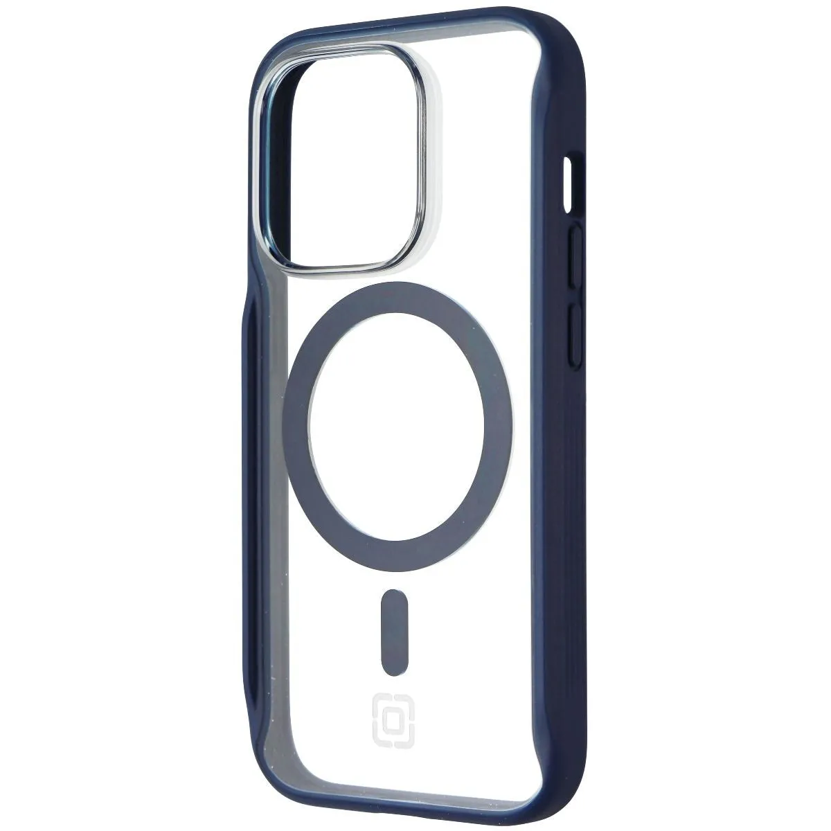 Premium Texture Luxury Appeal Incipio AeroGrip Case for MagSafe for iPhone 14 Pro - Midnight Navy/Clear