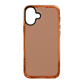 Sleek Edge Slim TPU Glitter Case for Apple iPhone 16 Plus | Peach Fuzz Sparkle | Altitude Series