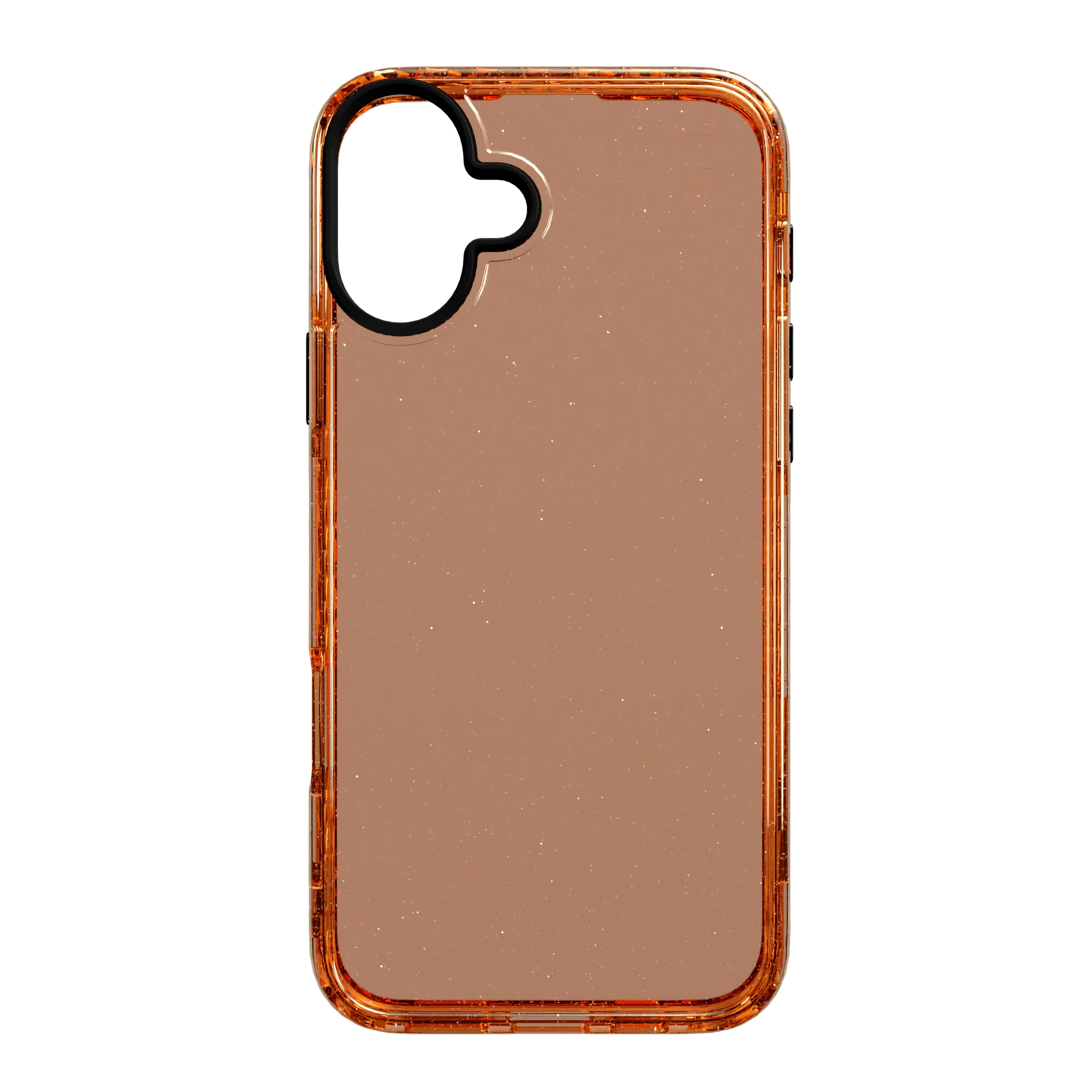Sleek Edge Slim TPU Glitter Case for Apple iPhone 16 Plus | Peach Fuzz Sparkle | Altitude Series