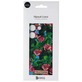 Samsung Interactive Flipsuit Card for Galaxy S24 Ultra - TOILETPAPER Rose Green Smooth Coating Soft Touching