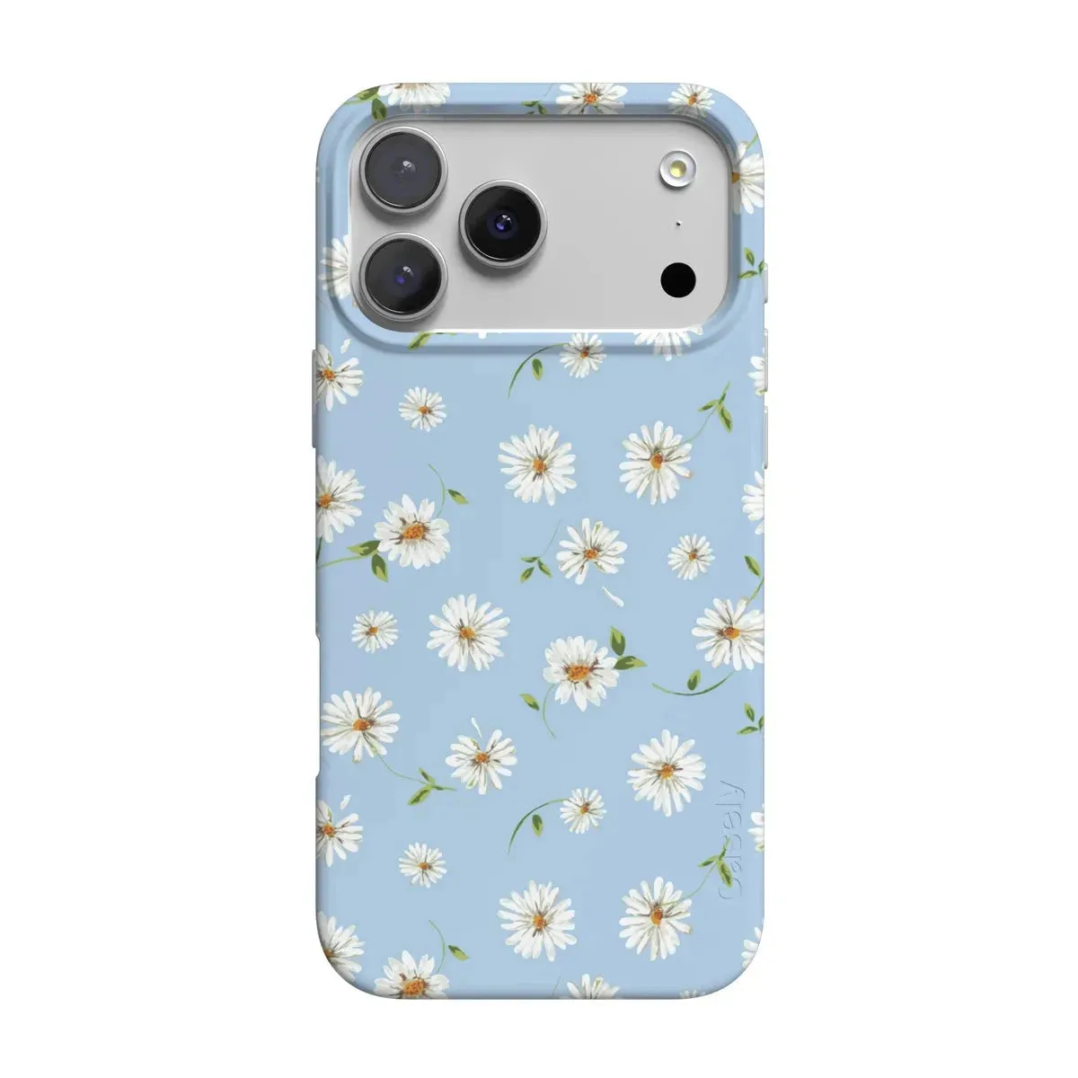 Daisy Daydream | Baby Blue Floral Case Durable Shape Hybrid Touch