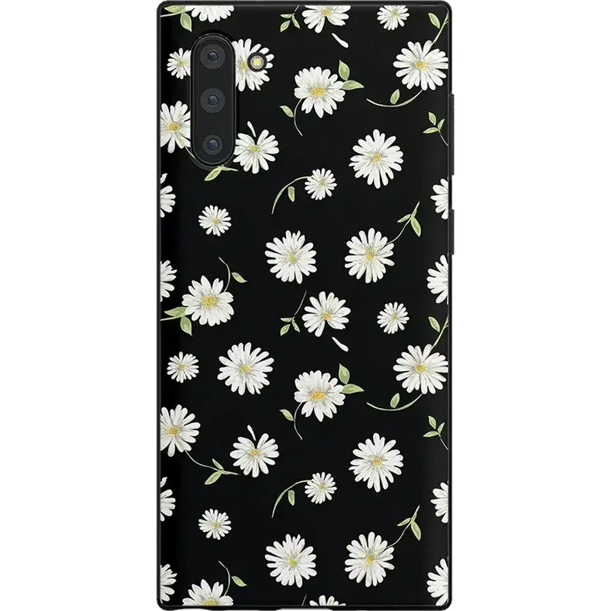 Daisy Daydream | Black Floral Samsung Case Shock Absorber