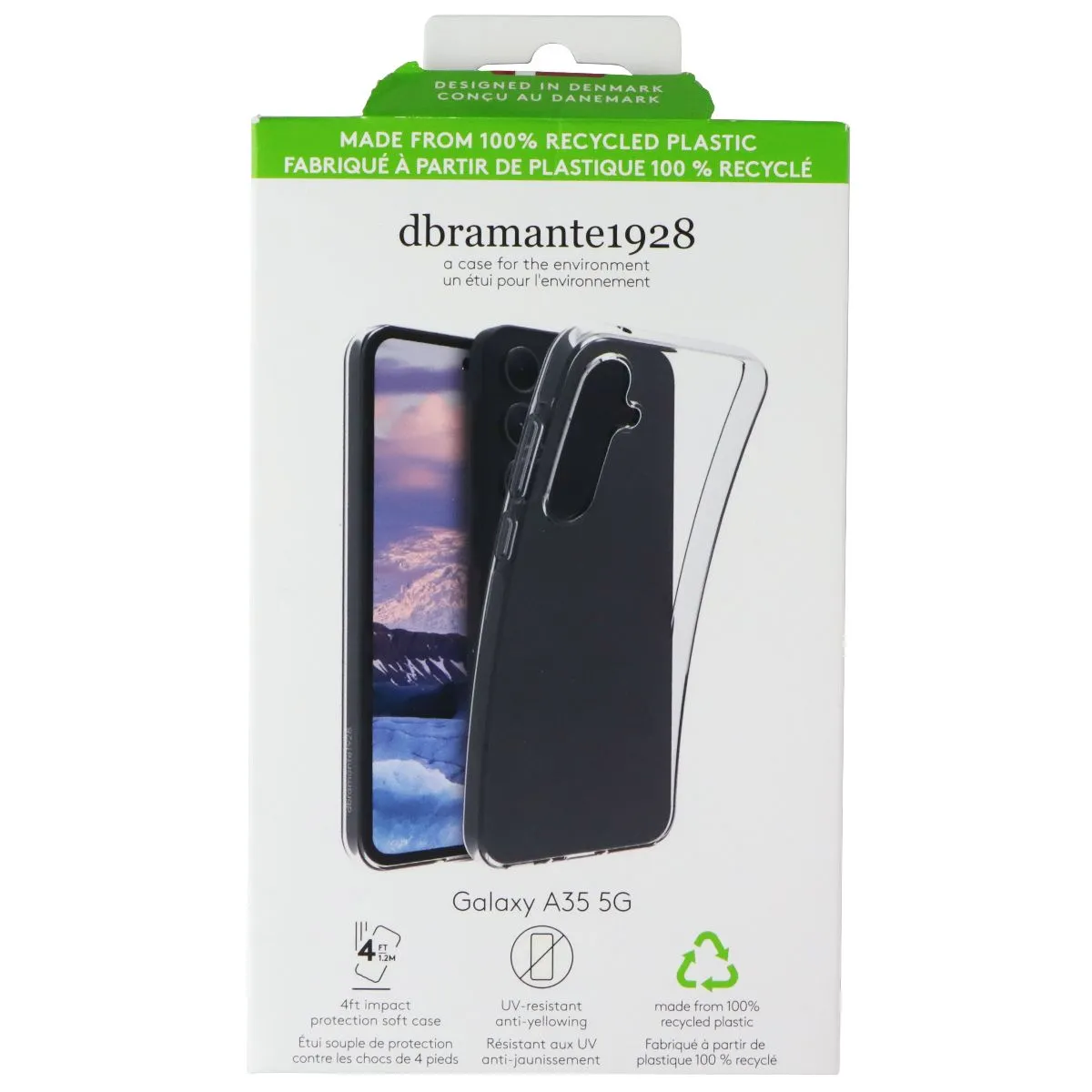 dbramante1928 Clear Case for Samsung Galaxy A35 5G - Clear Smooth Fit