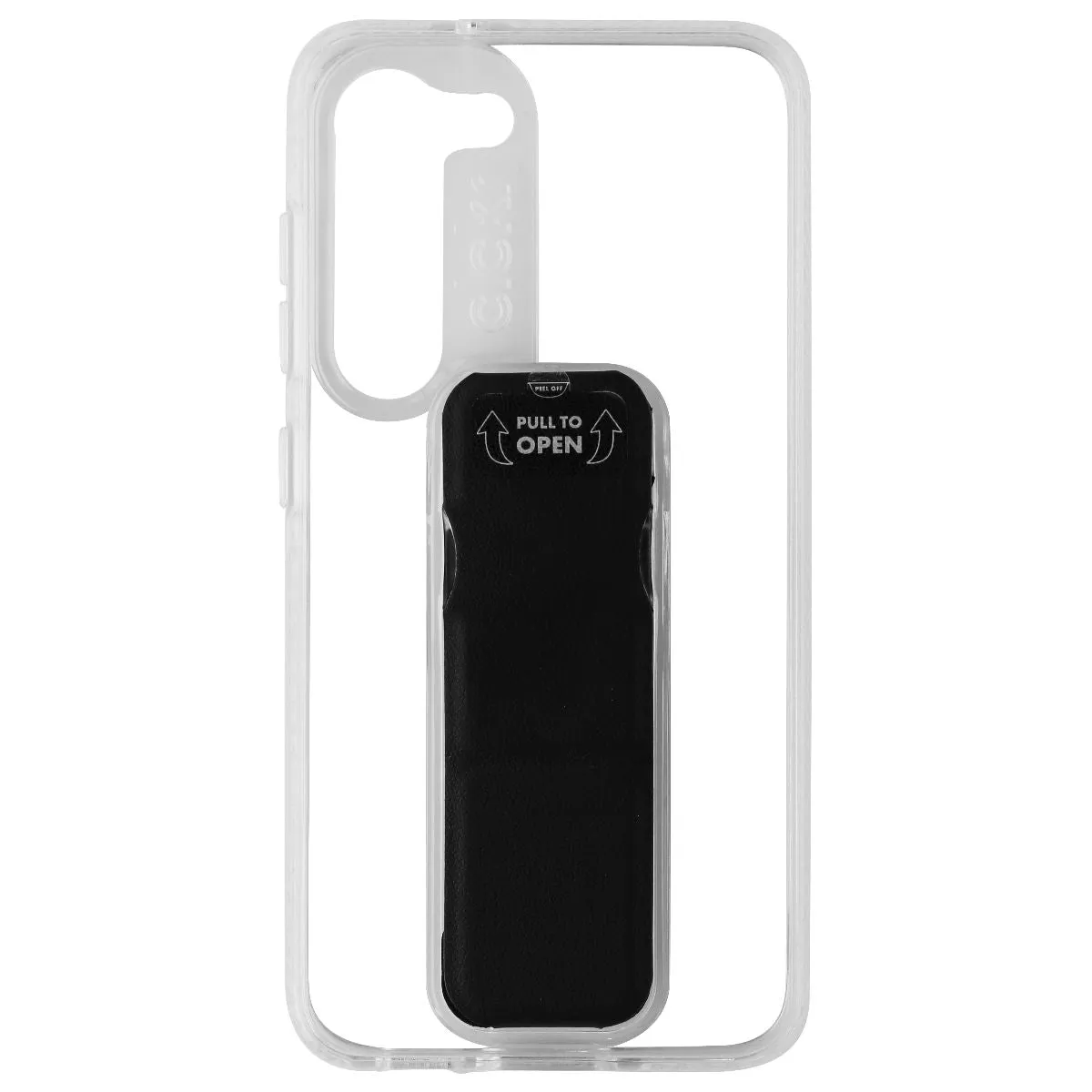 Sporty Design CLCKR Stand   Grip Series Case for Samsung Galaxy S23 - Clear/Black
