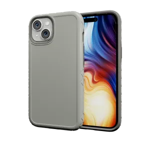 Travel Ready Durable Edge Finish Dual Layer Case for Apple iPhone 13 | Gray | Fortitude Series