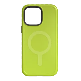 Dual Layer MagSafe Case for Apple iPhone 14 Pro Max | Electric Lime | Fortitude Series Protective Form Texture