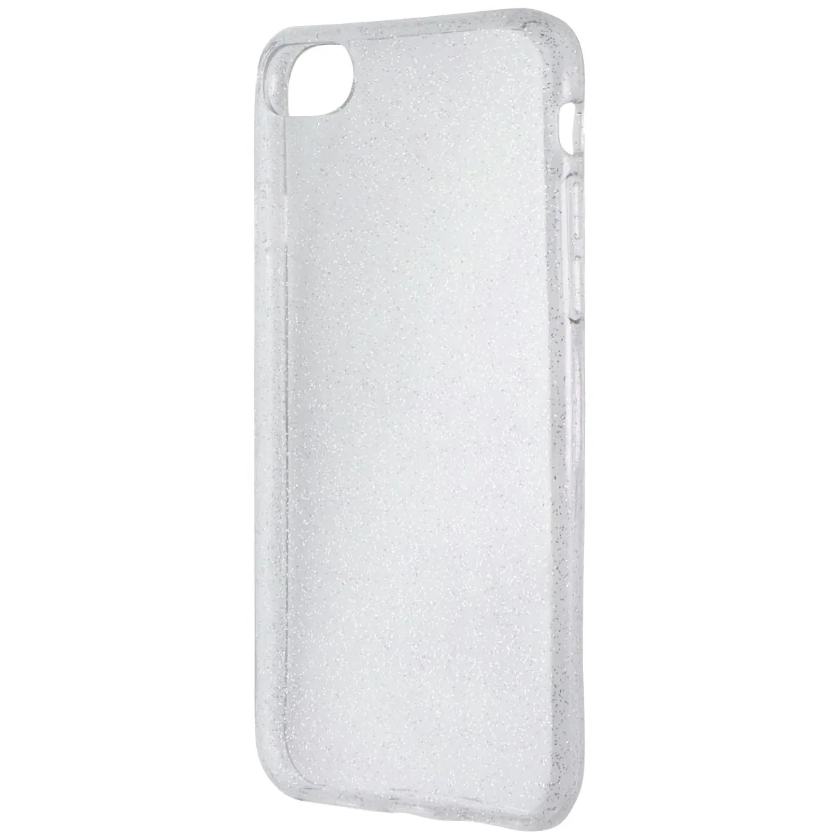 Compact Structure Grip Assist Quikcell Icon Series Case for Apple iPhone SE (2022/2020) - Silver Shimmer