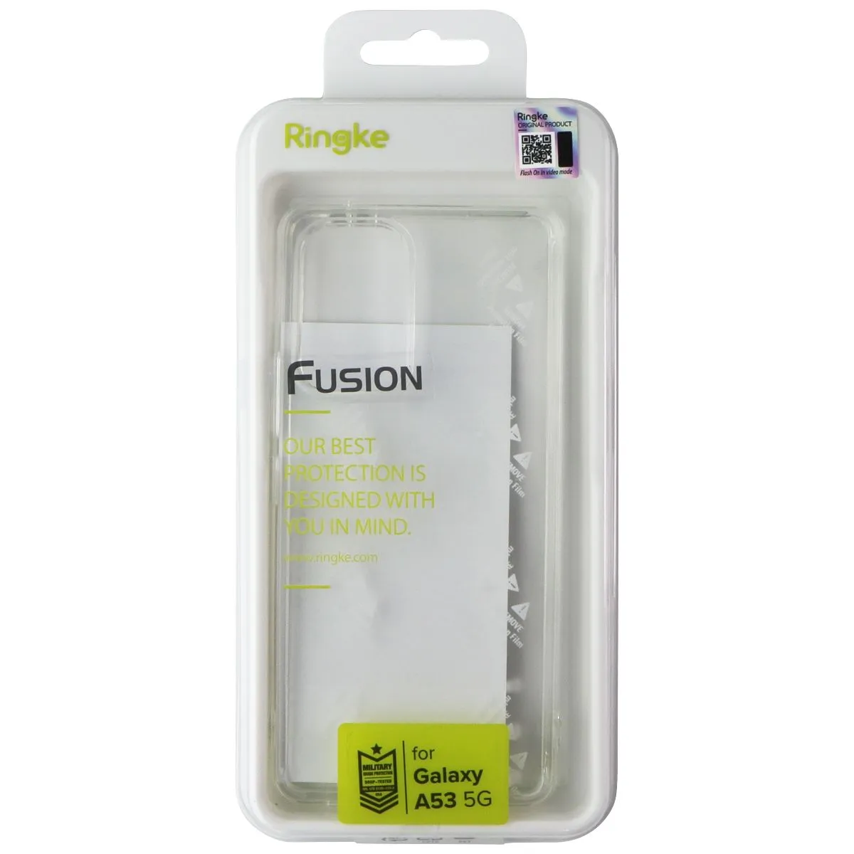 Ringke Fusion Series Case for Samsung Galaxy A53 5G - Clear Travel Essential Gloss Surface Layer