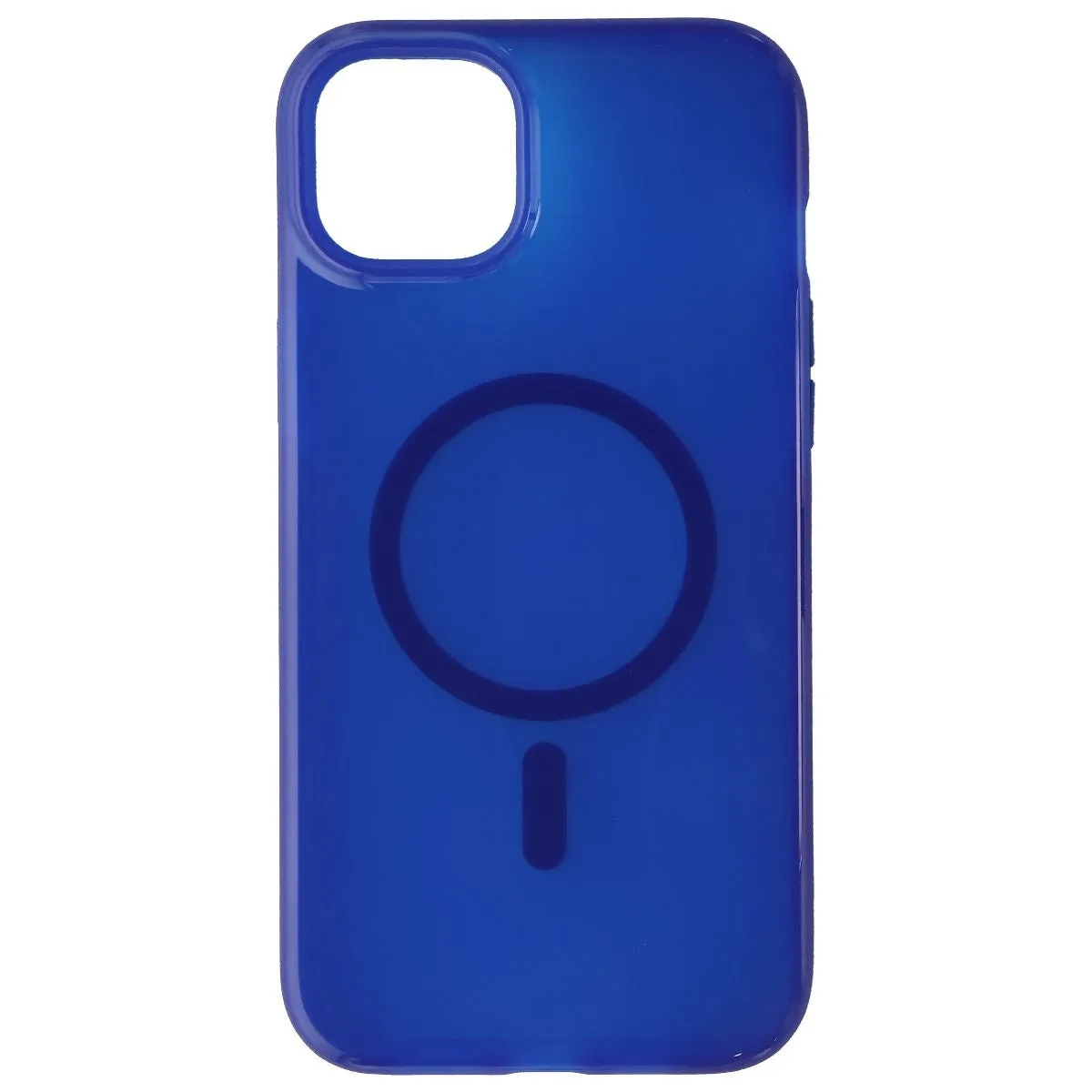 Rugged Build Tech21 Evo Check Flexible Gel Case for MagSafe for iPhone 14 Plus - Classic Blue