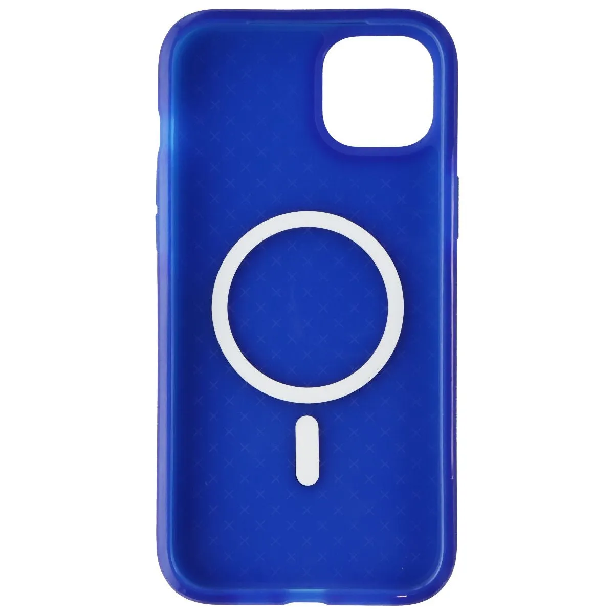 Vivid Detail Drop Shield Tech21 Evo Check Flexible Gel Case for MagSafe for iPhone 14 Plus - Classic Blue