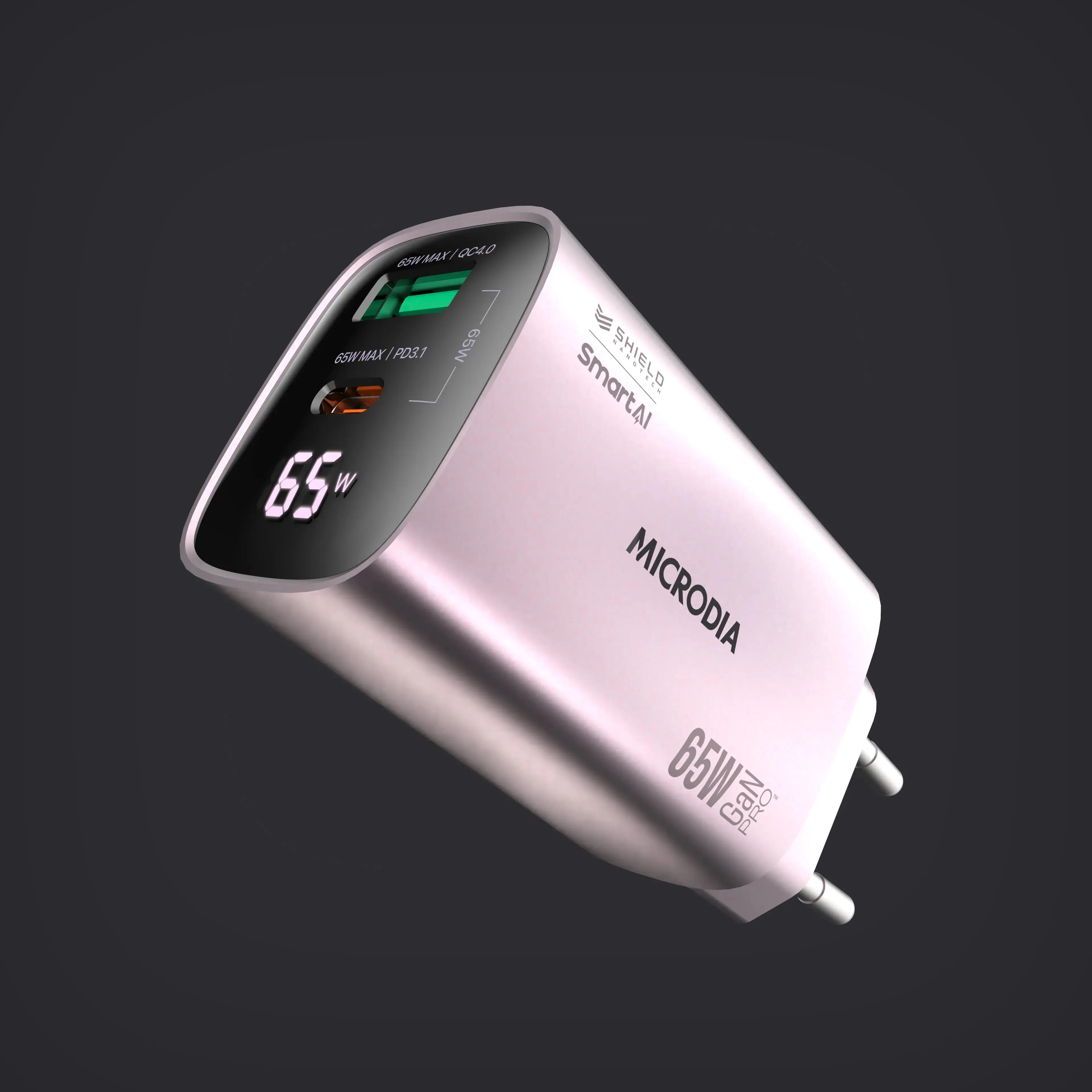 Non Slip Classic Style SMARTCube? Vision 65W with Power Display USB-C PD3.1   USB-A