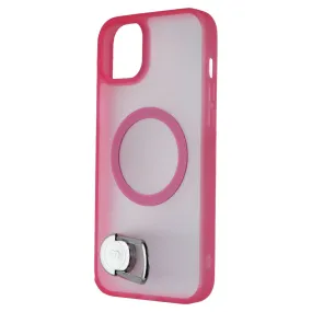 MyBat Pro Lunar Series Kickstand Case for MagSafe for iPhone 15 Plus - Rose Polished Texture Finish Compact Grip