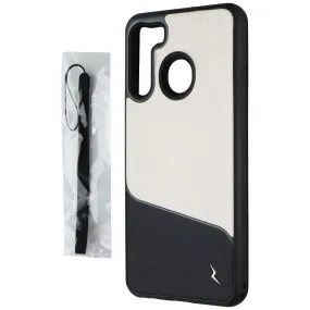 ZIZO Division Series Case for Samsung Galaxy A21 - Saffiano Blush (Pink/Black) Stylish Layer Texture