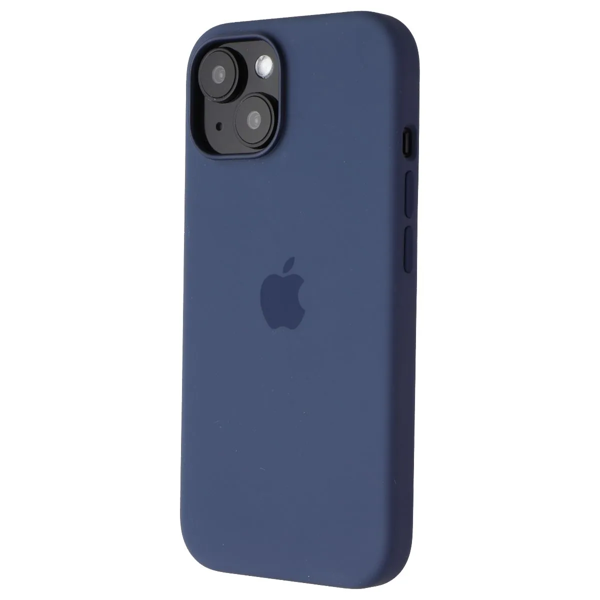 Smooth Feel Surface Protective Lining Apple Official Silicone Case for MagSafe for iPhone 15 - Storm Blue