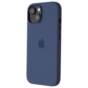 Smooth Feel Surface Protective Lining Apple Official Silicone Case for MagSafe for iPhone 15 - Storm Blue