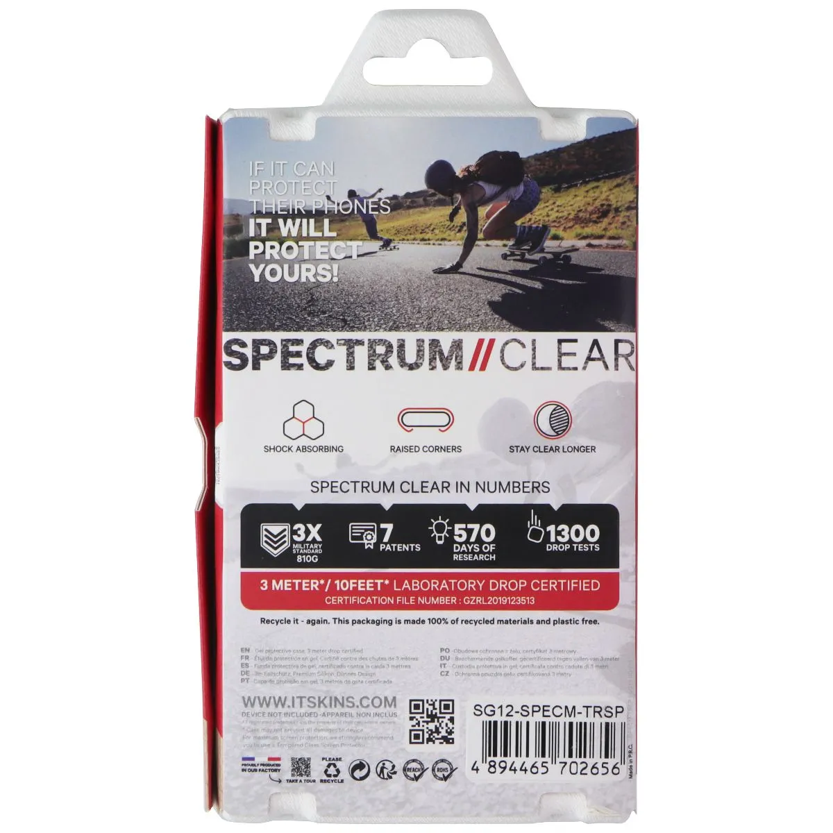 ITSKINS Spectrum Clear Case for Samsung Galaxy A12 5G - Clear anti dust