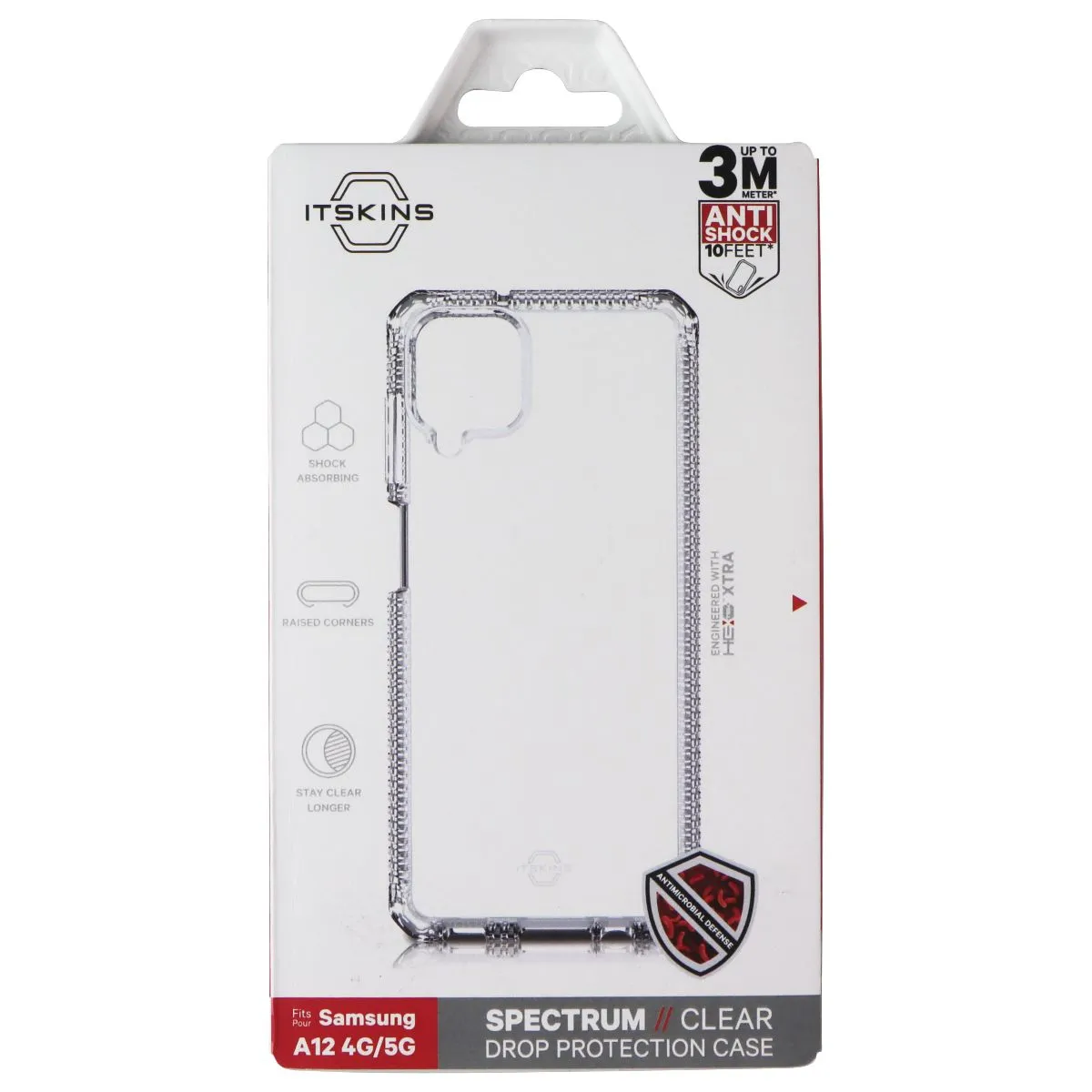 Perfect Fit ITSKINS Spectrum Clear Case for Samsung Galaxy A12 5G - Clear